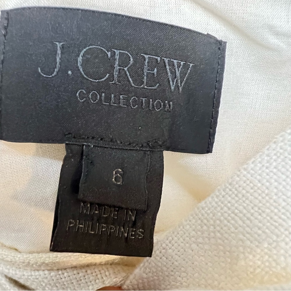 J. Crew White Sleeveless Sundress with Sailor Collar - Picture 7 of 7